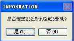 安裝232通訊板USB驅(qū)動(dòng)的對話框