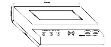 GST-ZF-101Z 火災(zāi)顯示盤(pán)外形示意圖
