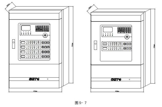 GST-QKP04、GST-QKP04/2氣體滅火控制器外形尺寸圖